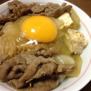 簡単すき焼き丼